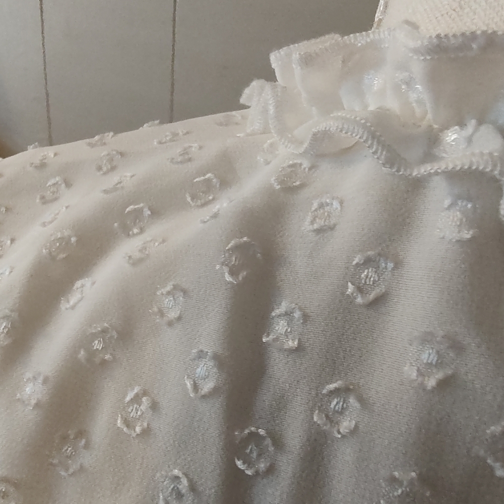NWOT VENUS White Lace Up Tiered Dress SZ Small - Picture 7 of 9